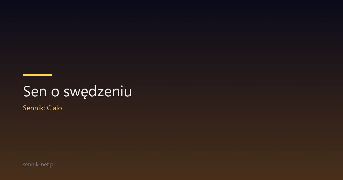 Sen o swędzeniu — co oznacza i kiedy to znak choroby